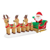 Santa Sleigh with 3 Reindeer's Christmas Inflatable